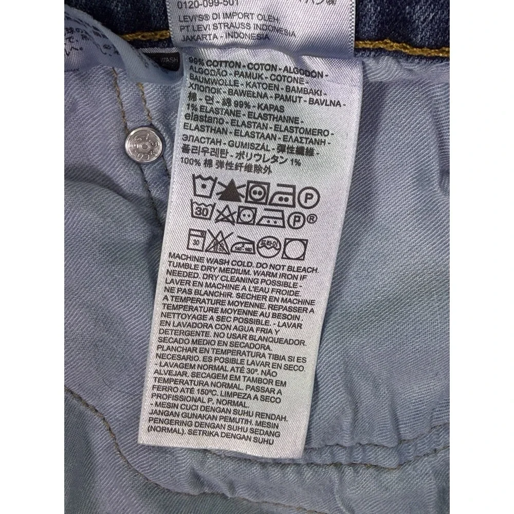 Levis Jeans Mens 44x30 Blue Medium Wash‎ Distressed Denim 559 Relaxed Straight